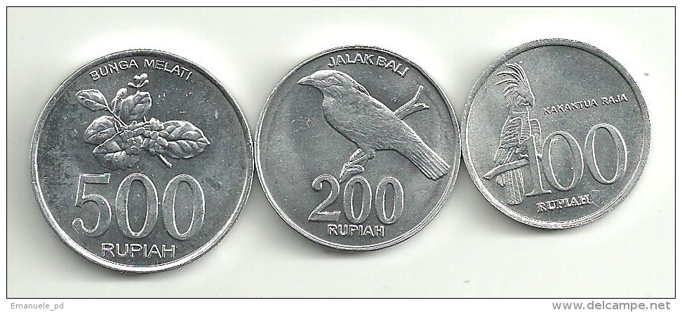 Indonesia Lot 100/200/500 Rupiah AUNC - Indonesië