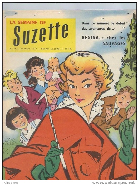 La Semaine De Suzette N°18 Pauvre Brindille Abandonnée - Un Peu De Sport - Peggy Petit Oiseau Sans Ailes De 1957 - La Semaine De Suzette