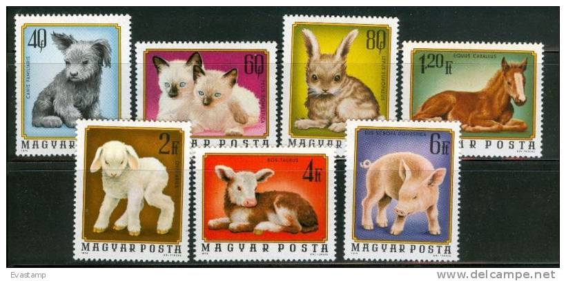 HUNGARY - 1974.Young Animals Cpl.Set  Mi:3007-3013. MNH!!! 4.00EUR - Ongebruikt