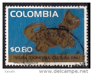 B081 - Colombia 1975 - Pre-Colombian Archaeological Discoveries - Sinu Culture Used - Colombia