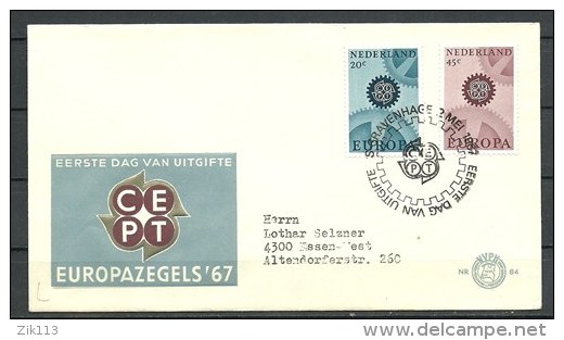Netherlands 1967 - Europa , FDC - FDC