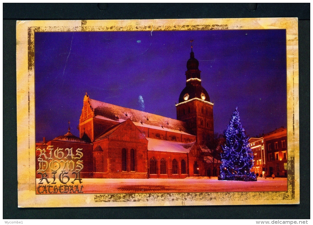 LATVIA  -  Riga Cathedral  Used Postcard As Scans - Latvia