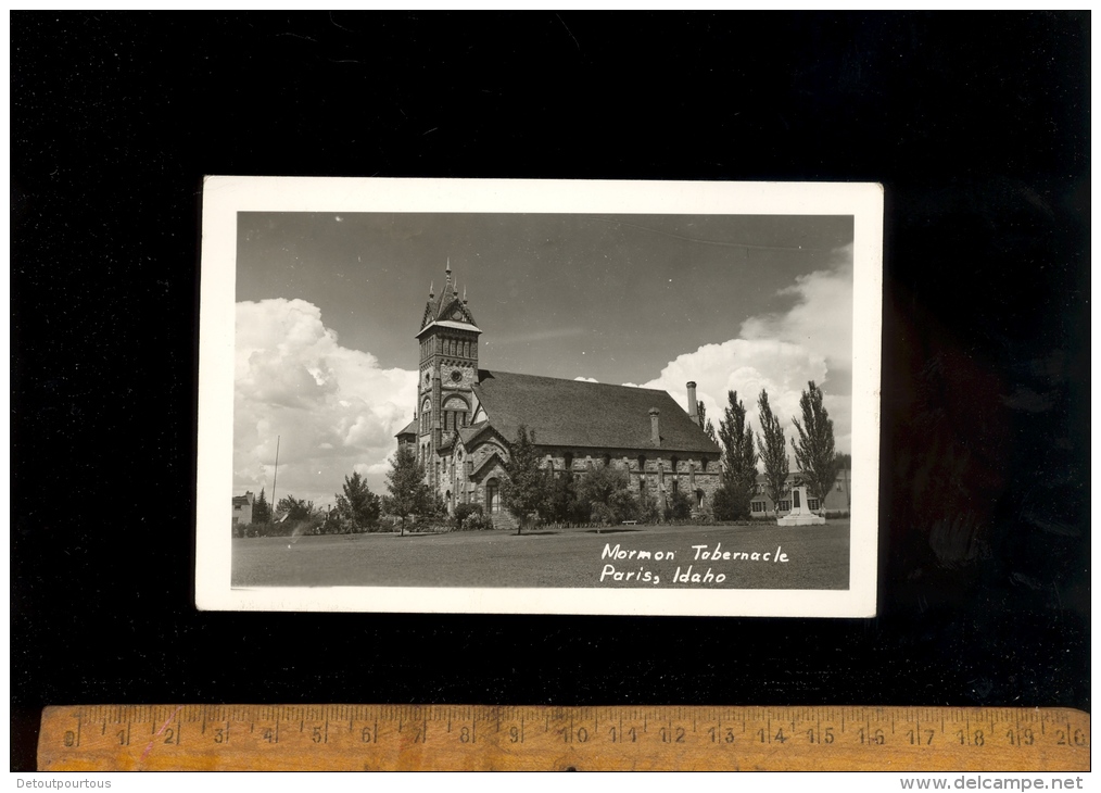 PARIS Idaho USA Etats Unis D'Amérique : Mormon Tabernacle 1952 Church  Eglise Mormone - Autres & Non Classés