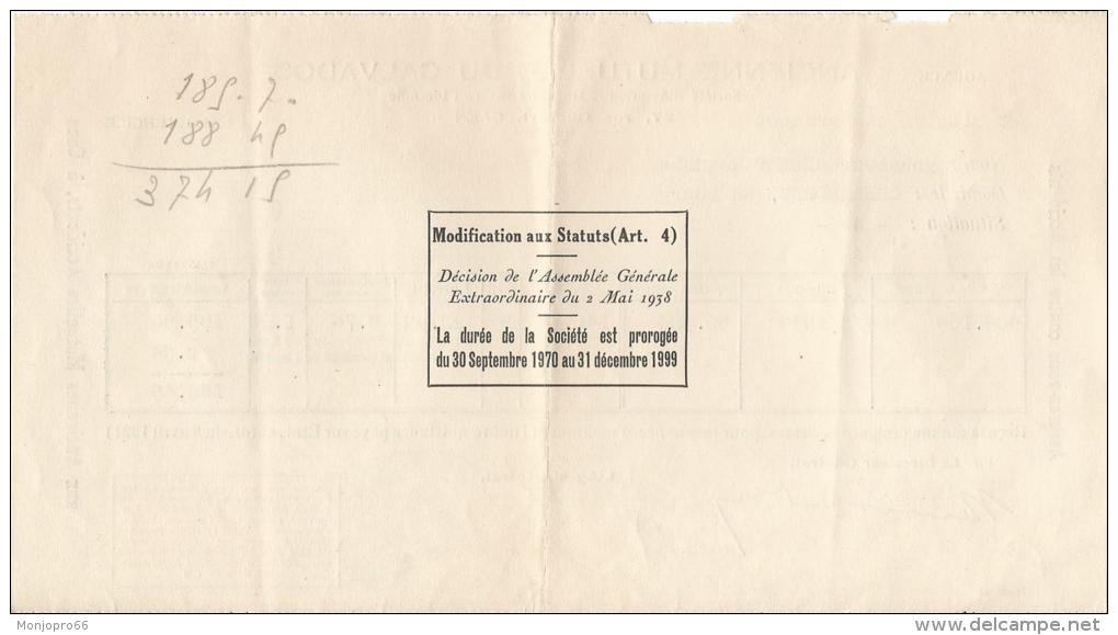 Document De L&rsquo;Ancienne Mutuelle Du Calvados &ndash; Agence De Saint-Hilaire &ndash;du-Harcouët - Non Classés