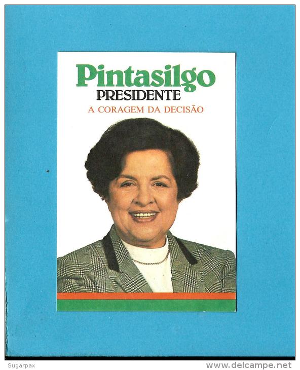 PINTASILGO  PRESIDENTE - A Coragem Da Decisão - Autocolante Sticker Política - PORTUGAL - Stickers