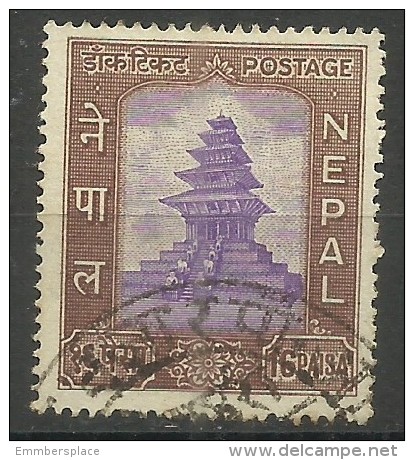 Nepal - 1959 Temple (UPU Admission) 16p Used   Sc 110 - Nepal