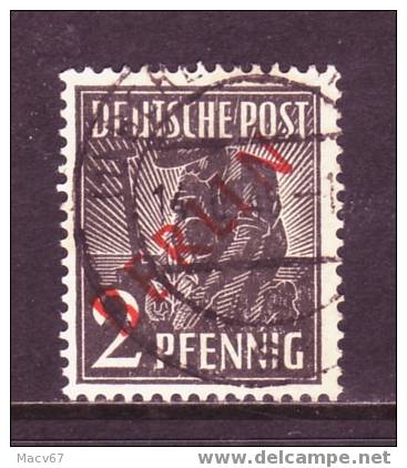 Berlin 9N21   (o)   RED OVPT. - Used Stamps