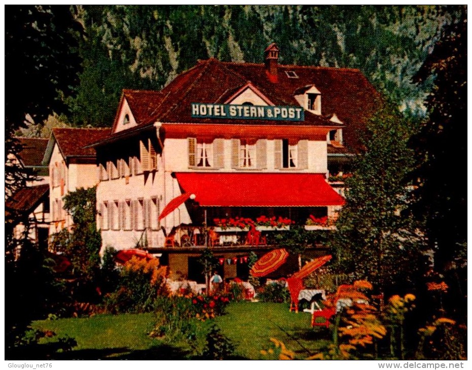 HOTEL STERN ET POST,AMSTEG...CPM - Steg