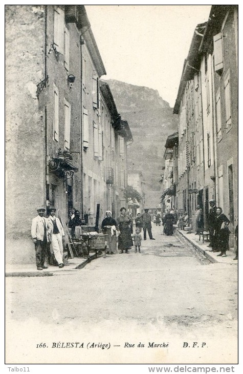 Belesta - Lot De 3 Cartes - Place Mairie , Scierie Brustier, Rue Du Marché - Autres & Non Classés