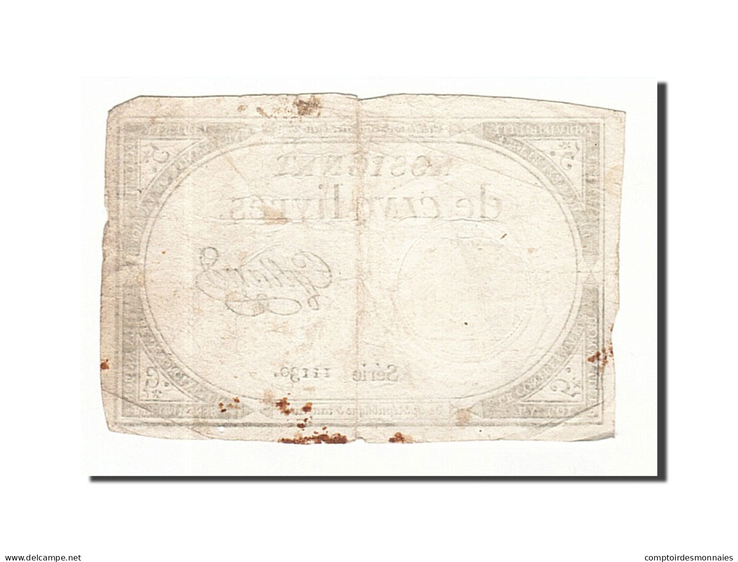 Billet, France, 5 Livres, 1793, 1793-10-31, Galland, TTB, KM:A76, Lafaurie:171 - Assignate