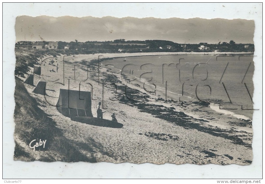 Mesquer-Quimiac (44) : MPd'une Tente De Camping Sur La Plage De Lanséria  Environ 1950 (animée) PF. - Mesquer Quimiac