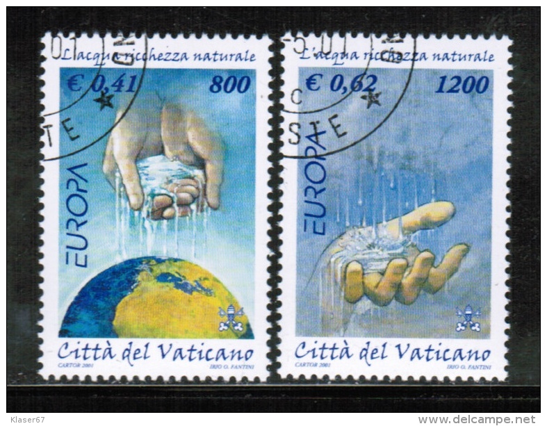 CEPT 2001 VA MI 1372-73 USED VATICAN - 2001