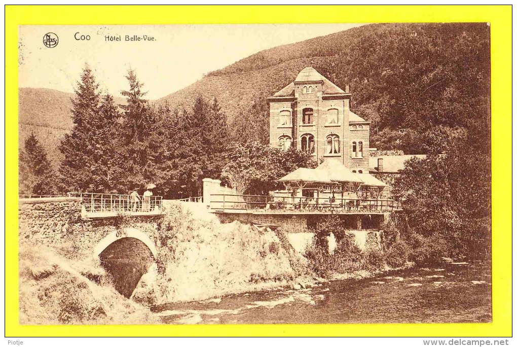 * Coo (Stavelot - Liège - La Wallonie) * (Nels, Ern Thill) Hotel Belle Vue, Cascade, Pont, Rare, Canal, TOP, Rare - Stavelot