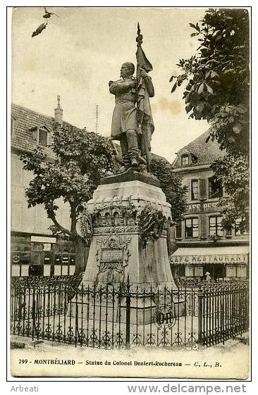 25  MONTBELIARD ++ Statue Du Colonel Denfert-Rochereau ++ - Montbéliard