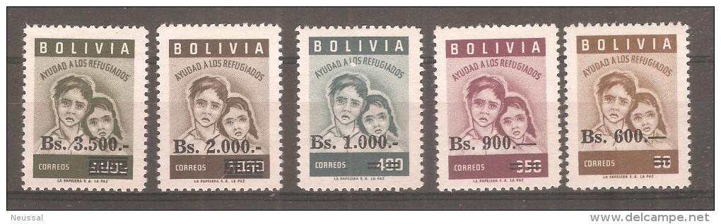 Serie Nº 381/5 Bolivia. Con Sobrecarga. - Bolivia