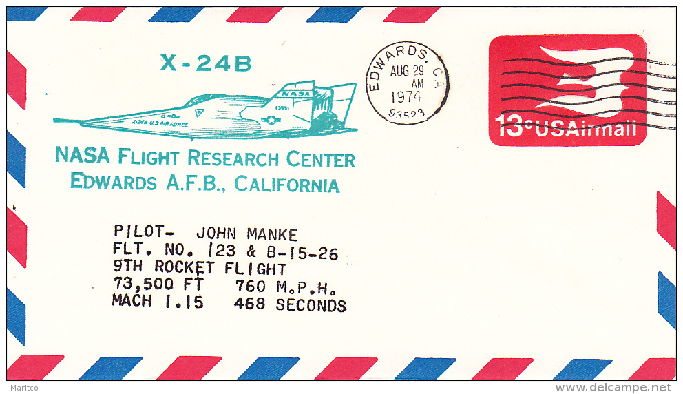 1974 Stationary NASA Flight Research Center X-24B Edwards A.F.B. Rocket Flight John Manke - Europa