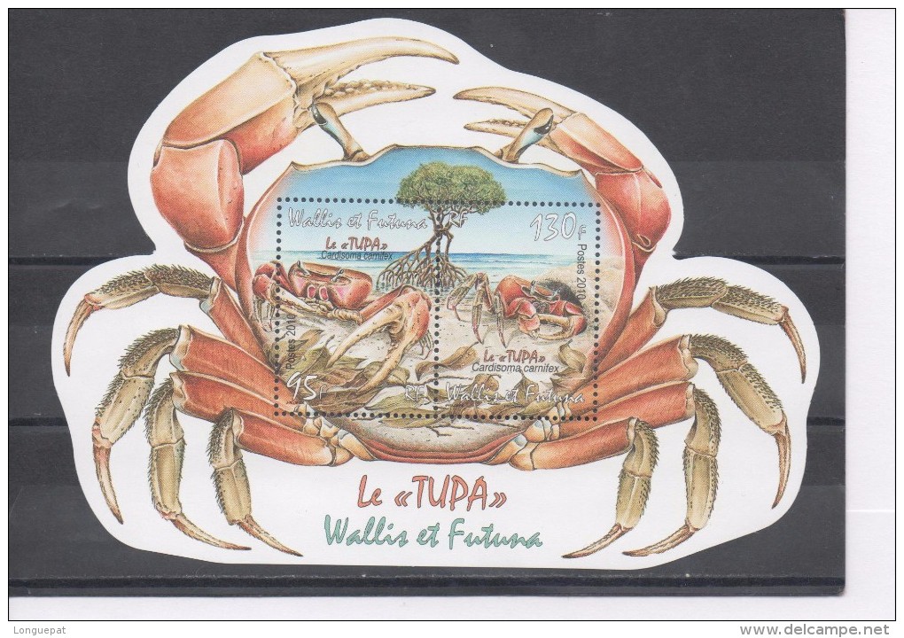 WALLIS Et F. :Faune Marine - Crustacé : Crab : Le Tupa (Cardisoma Carnifex)  - Crabe Terrestre, Palétuvier. - Blocks & Sheetlets