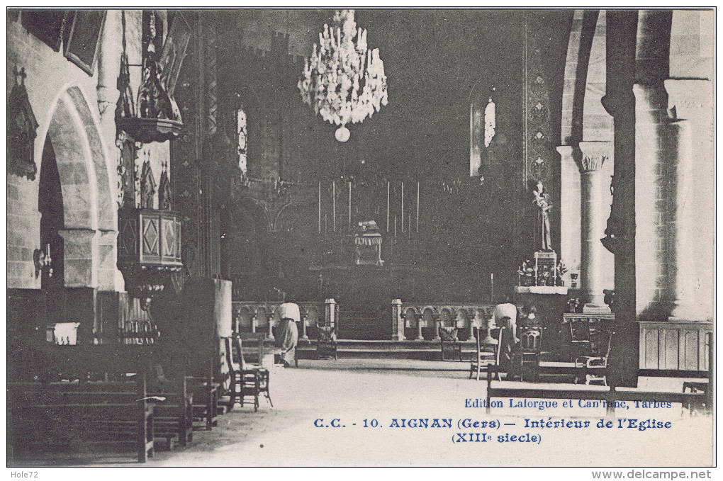 32 - Aignan (Gers) - Intérieur De L'Eglise (XIII Siècle) - Andere & Zonder Classificatie