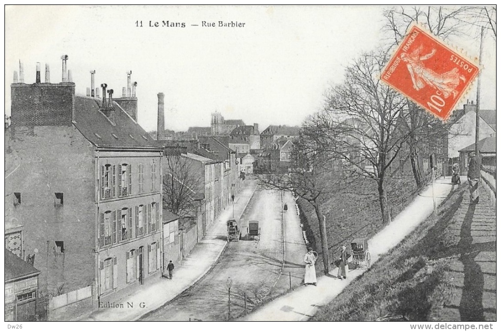 Le Mans (Sarthe) - Rue Barbier - Edition Nouvelles Galeries - Carte N°11 - Le Mans