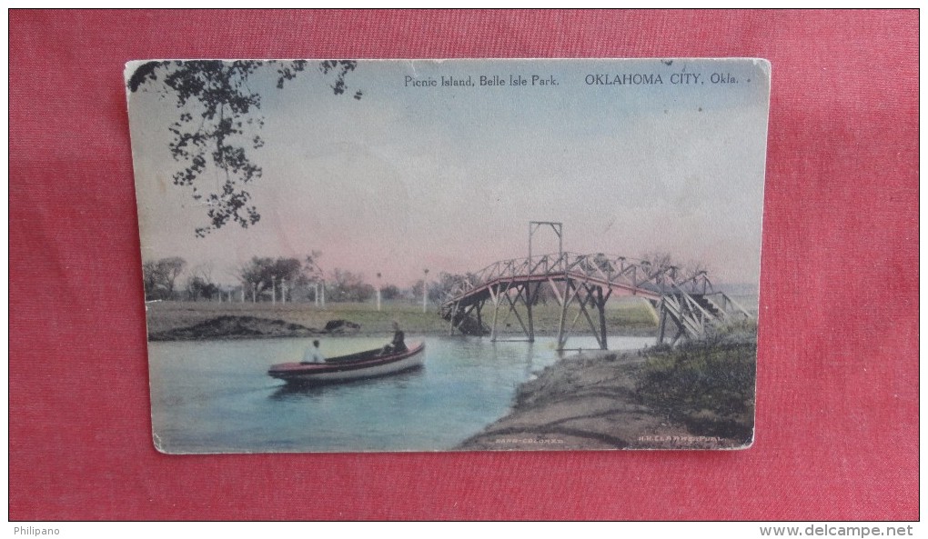 - Oklahoma> Oklahoma City  Picinic Island  Belle Isle Park   Hand Colored ========= ======       ==2168 - Oklahoma City