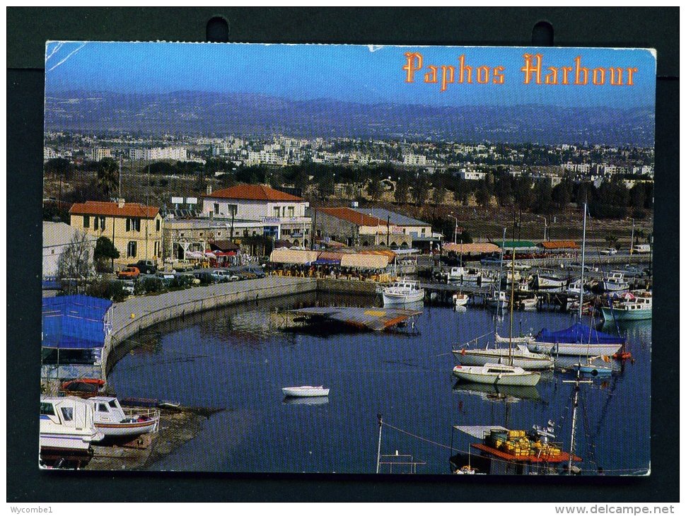 CYPRUS  -  Paphos Harbour  Used Postcard As Scans - Cyprus