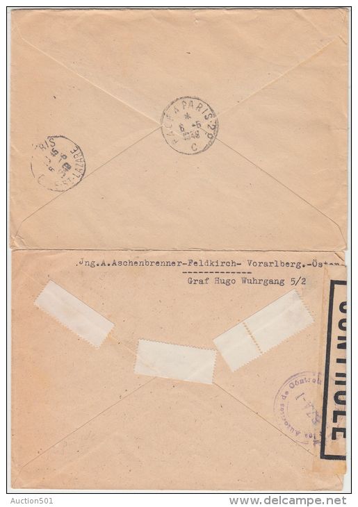 26004 Österreich, 1946/1951, Partie Belege Mit Zensuren (5), U.a. Express, Reko, Teils Ins Ausland, Fundgrube Usw.,P -GF - Lettres & Documents