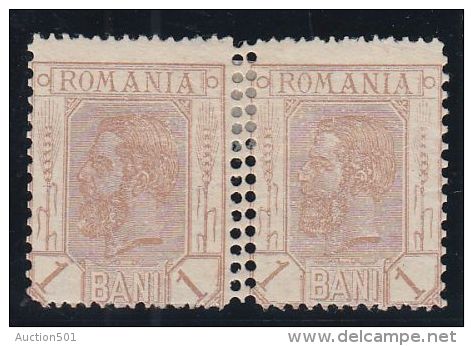 26019  Mi #99 Y Pair Double Perforation In Between Mint Hinged * - Variétés Et Curiosités