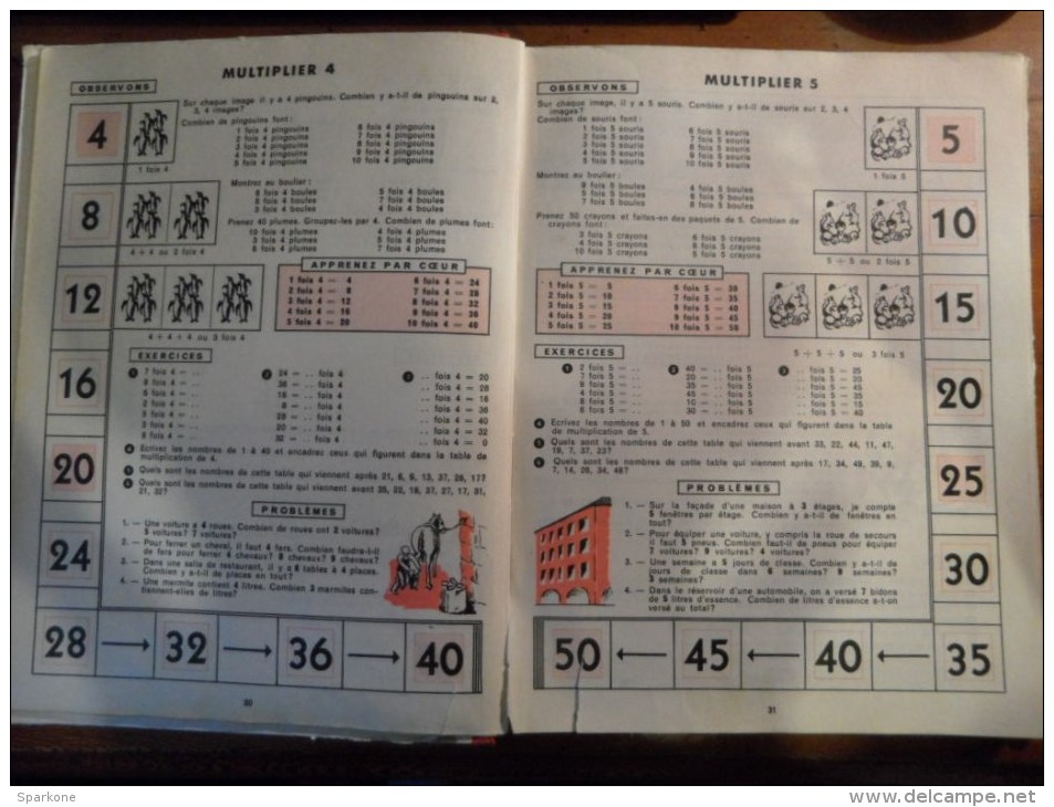 Par étapes De 100 à 100 000 "Méthode De Calcul" (H. Morgenthaler / M. Mathieu / Ch. Huntzinger) éditions Istra De 1968 - 0-6 Anni