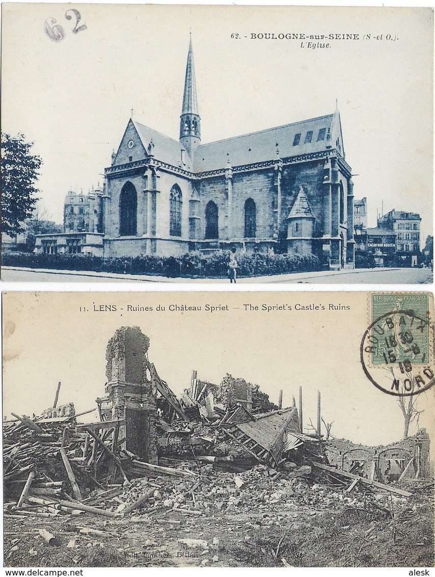 PAS DE CALAIS - Lot 40 Cartes - Voir Scannes - Diverses Communes - Andere & Zonder Classificatie