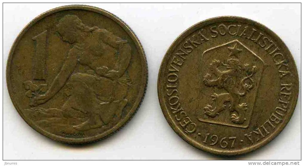 Tchécoslovaquie Czechoslovakia 1 Koruna 1967 KM 50 - Czechoslovakia