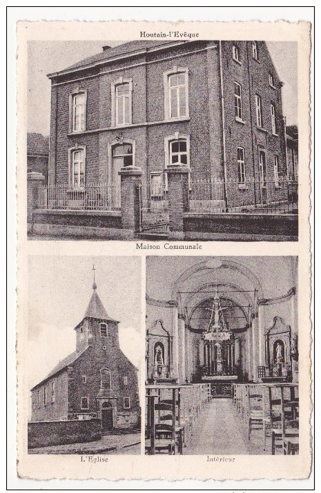 Walshoutem: Maison Communale Et L' Eglise. - Landen