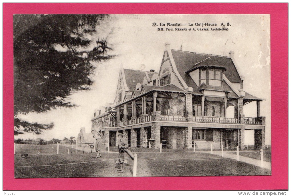 44 LOIRE-ATLANTIQUE LA BAULE, Le Golf-House, Animée, 1933, (A. Bruel, Angers) - La Baule-Escoublac