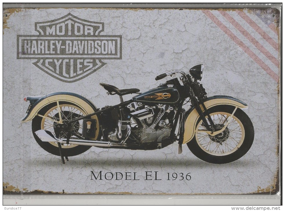 CARTEL DE METAL 20X30 CM -1 HARLEY DAVIDSON - Plaques En Tôle (après 1960)