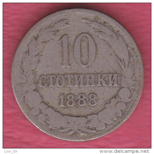 F5008 / - 10 Stotinki - 1888 - Bulgaria Bulgarie Bulgarien Bulgarije - Coins Monnaies Munzen - Bulgaria