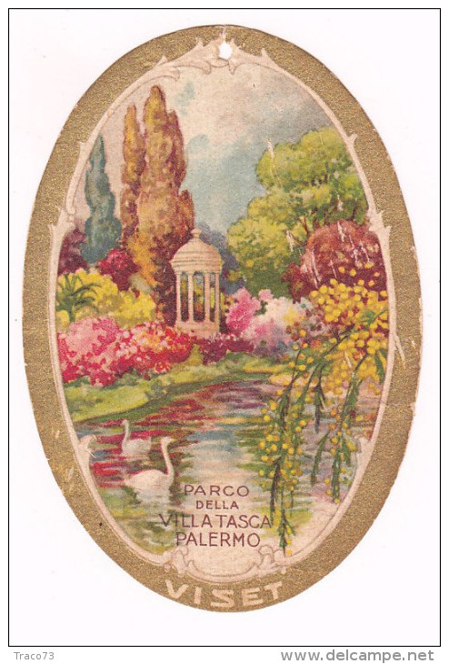 COLLESANO ( PA) Anno 1930 / Giardini d'Italia - Calendario Pubblicitario _ Premiata Sartoria " G. VACCARELLA " Collesano