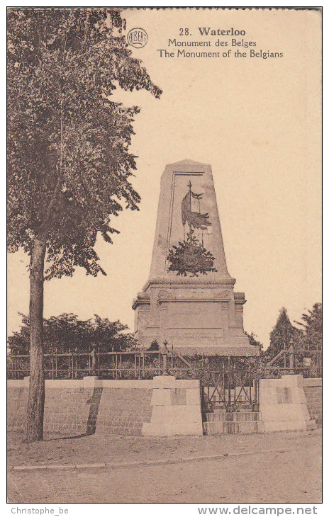 Waterloo, Monument Des Belges (pk28826) - Waterloo