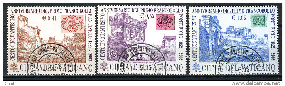 2002 - VATICANO - Catg. Unif.  1279/1281 - Used F.D.C. - (CAT20151182265D) - Oblitérés