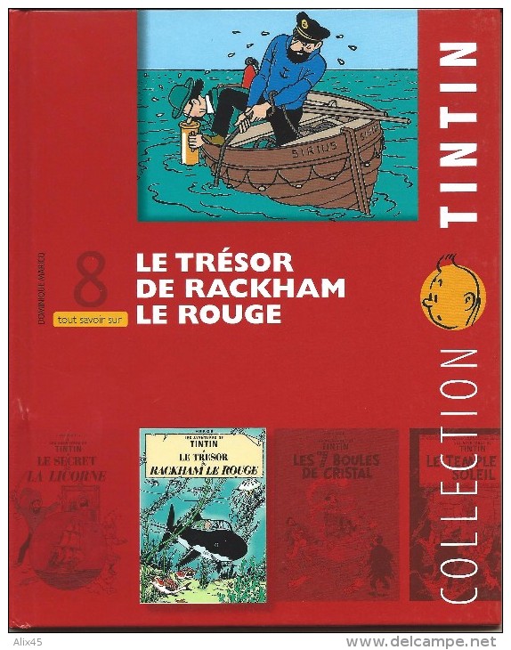 HERGE - Livret Fascicule COLLECTION TINTIN N°8 - LE TRESOR DE RACKHAM LE ROUGE - TBE - Hergé