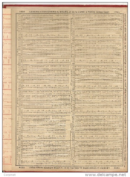 ALMANACH Des POSTES Et Des TÈLÈGRAPHES - 1934 -Carte Des CHEMINS De FER De FRANCE - Carte Du Departement Du NORD- 29 X22 - Grand Format : 1921-40