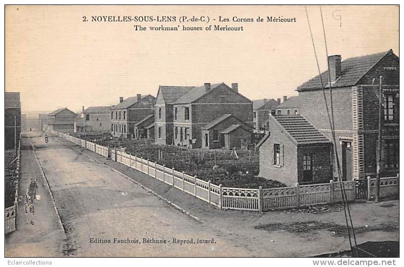 Noyelles Sous Lens      62     Habitat Ouvrier. Les Corons De Méricourt  (voir Scan) - Autres & Non Classés