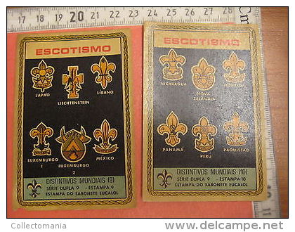 12 Boy Scout Cards SET 9 compl. Advertising 1957 worldwide badges pathfinders boy-scouts  padvinders  boy-scout