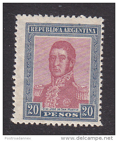 Argentina, Scott #246, Mint Hinged, Jose De San Martin, Issued 1917 - Neufs