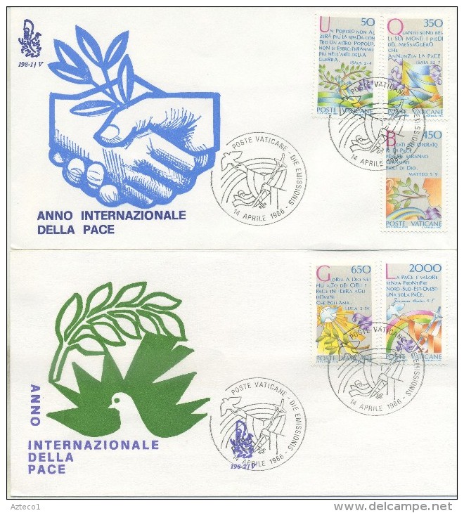 VATICANO - FDC  VENETIA 1986 - ANNO INTERNAZIONALE DELLA PACE - FDC