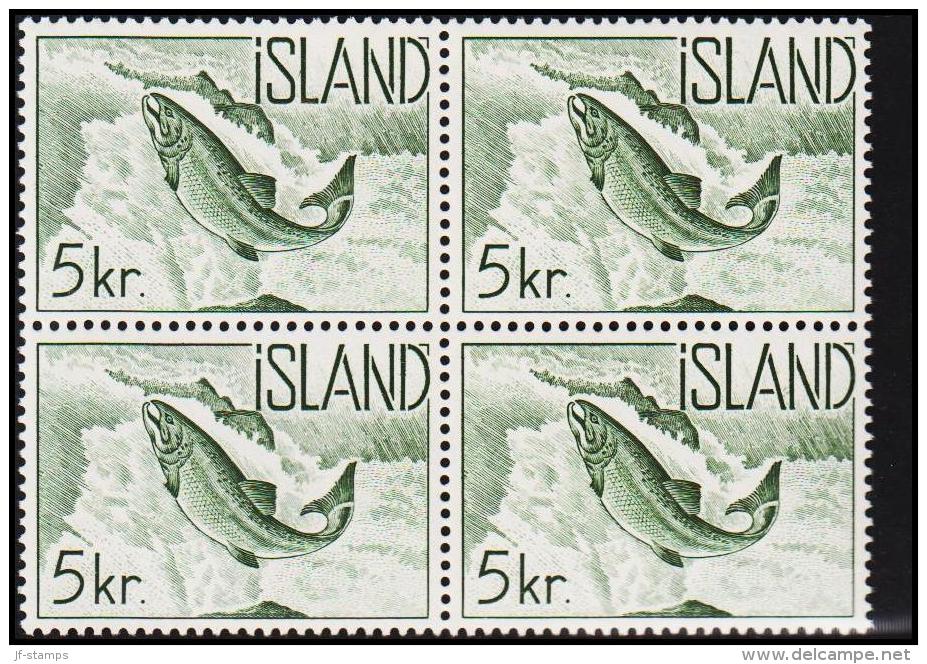 1959. Fauna. 5 Kr. Salmon. 4-Block. (Michel: 338) - JF191829 - Usados