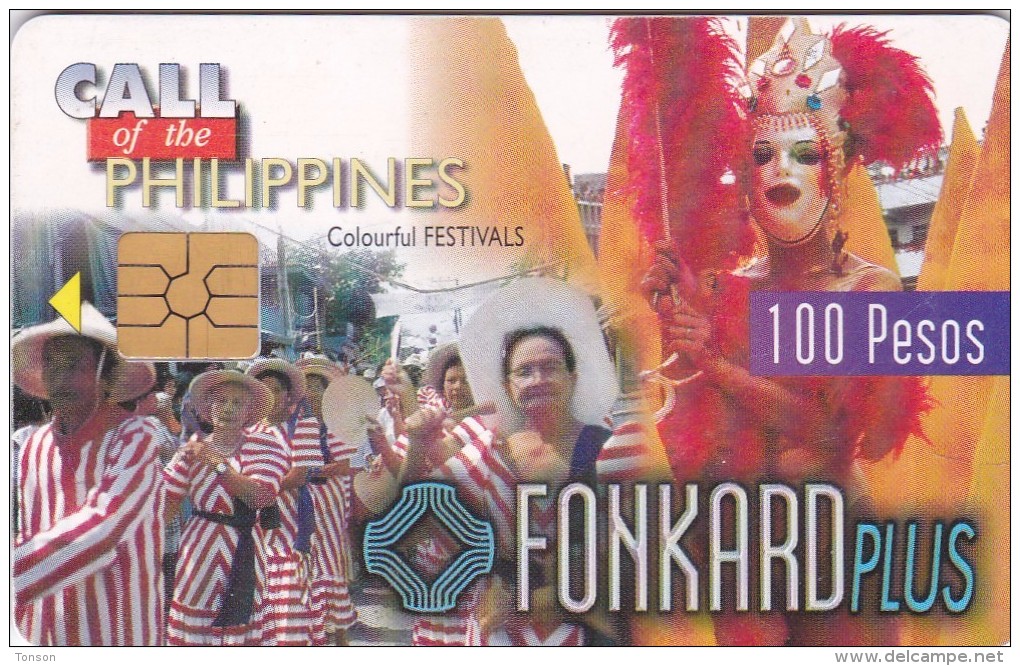 Philippines, PHI-TC-002d, Colourful Festivals - 09.30.99, 2 Scans. - Filippine