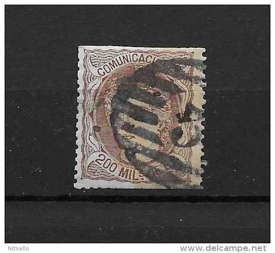 LOTE 1813   ///   ESPAÑA   1870   ALEGORIA   200 MILESIMAS EDIFIL Nº 109 //  CATALG/COTE: 10,25 € - Usati