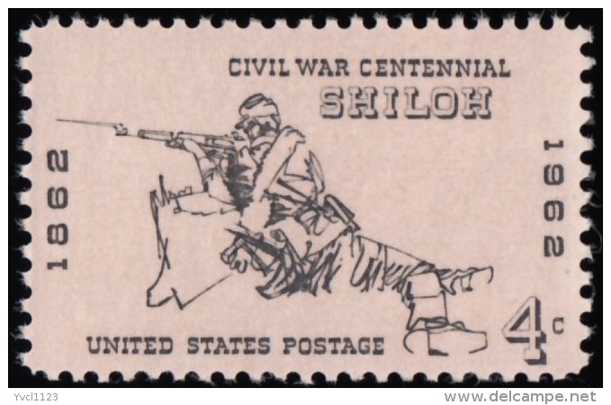UNITED STATES - Scott #1179 Centenary Of The Civil War, Battle Of Shiloh / Mint NH Stamp - Ungebraucht