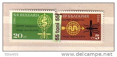 Bulgaria / Bulgarie  1962 WHO Insects -  Malaria  2v.- MNH - Autres & Non Classés