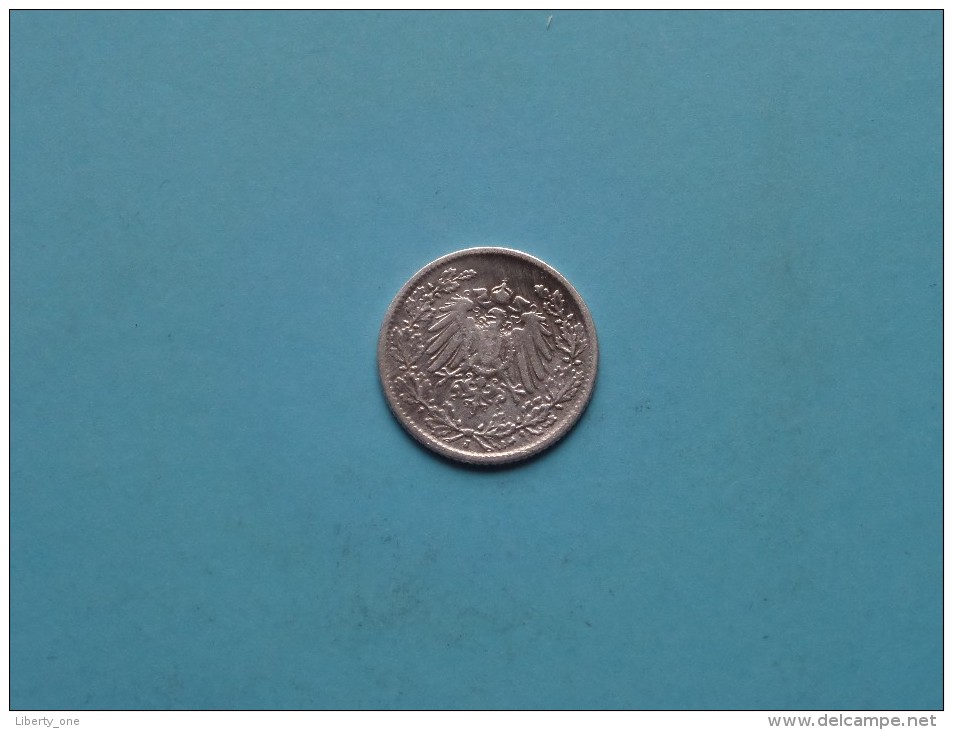 1905 J - 1/2 Mark / KM 17 ( Uncleaned Coin / For Grade, Please See Photo ) !! - 1/2 Mark