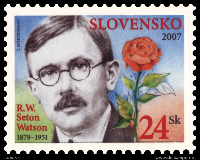 Slovakia 2007 **  R. W. Seton Watson  ** Michel SK 567  ** MNH Slowakei - Ungebraucht